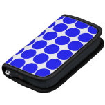 Stylish Chic Girly Blue Polka Dots for Her Folio Planners