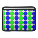 Stylish Chic Lime & Blue Polka Dots for Her MacBook Air Sleeves