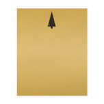 Stylish Christmas Tree. Black and Gold. Custom flyers