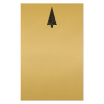 Stylish Christmas Tree. Black and Gold. Full Color Flyer