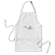Stylish Cycling Themed Design in Gray. Aprons