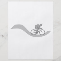 Stylish Cycling Themed Design in Gray. Personalized Flyer