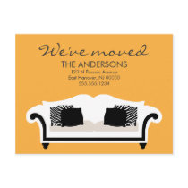 Stylish Decor Moving Announcements Postcard