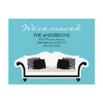 Stylish Decor Moving Announcements Post Card
