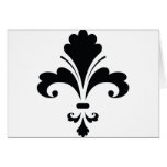 Stylish Fleur De Lis cards