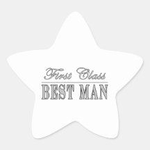Stylish Fun Best Men Gifts : First Class Best Man