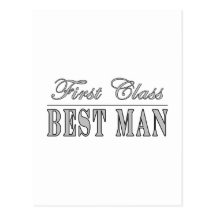 Stylish Fun Best Men Gifts : First Class Best Man