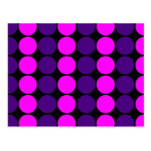 Stylish Gifts for Girls : Pink & Purple Polka Dots Postcard