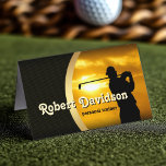 Stylish golf profile business card