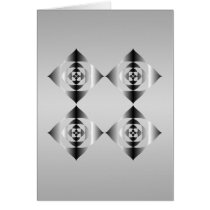 Stylish Grey, Black and White Flowers. Cards