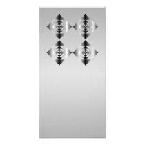 Stylish Grey, Black and White Flowers. Photo Cards