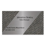 Stylish Metallic Look Brushed Aluminum Business Card Templates