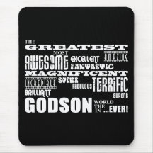 Stylish Modern & Fun Godsons : Greatest Godson Mousemats