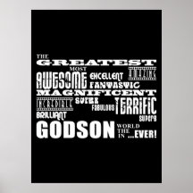 Stylish Modern & Fun Godsons : Greatest Godson Poster