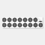 Stylish Pattern. Black and White. Bumper Stickers