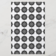 Stylish Pattern. Black and White. Full Color Flyer