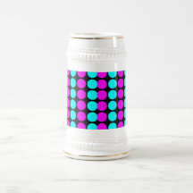Stylish Patterns for Her : Pink & Cyan Polka Dots Mug