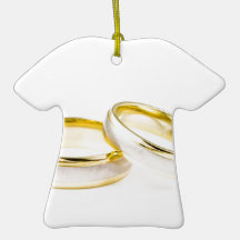 Stylish, Polished, & Classy Wedding Rings Christmas Tree Ornament