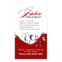 Stylish Salon Business Cards