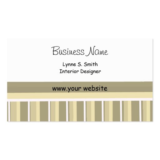 Stylish Stripes Business Card