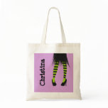 Stylish witch fashion stripe leggings Halloween bags