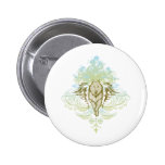 Stylish Wolf Pinback Button