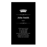 Stylist Simple Elegant Royal Crown Business Cards