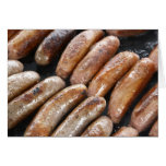 Suasages on Barbeque cards