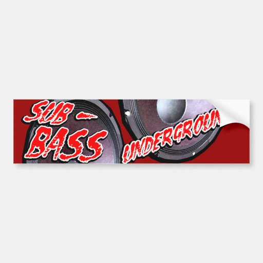 SUB-BASS UNDERGROUND BUMPER STICKERS