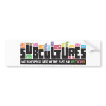 Subcultures Best of the East Bay Party bumper stickers