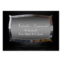 Sublte Elegance Hairstylist Salon Professional Business Card