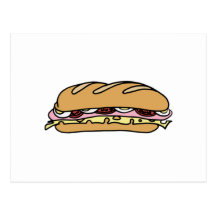 Submarine Sandwich Postcards