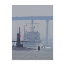 Submarines Subs Nuclear Ships Navy Post Card