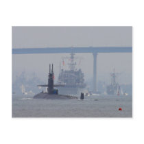 Submarines Subs Nuclear Ships Navy Post Card