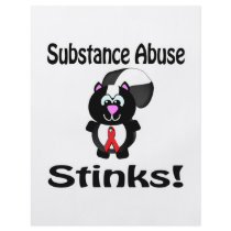Substance Abuse Stinks Skunk Awareness Design Full Color Flyer