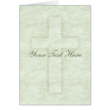 Subtle Cross Greeting Card