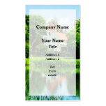 Suburban House with Reflection Business Card Template