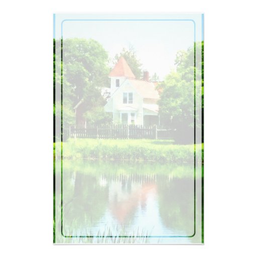 Suburban House with Reflection Personalised Stationery