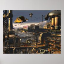 Suburbs 2100 - future city print