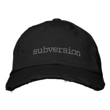 subversion embroidered baseball caps