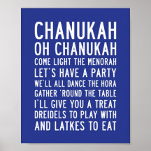 Subway Art | Chanukah Oh Chanukah Posters