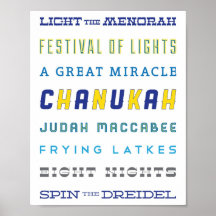 Subway Art | Chanukah Poster
