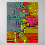 "Subway" Geometric Art posters