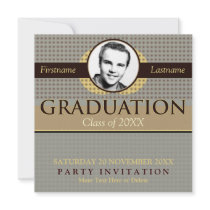 Success Classic Graduation w/ Photo Invitation