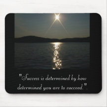 "Success is determined Mouse Pads