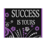 SUCCESS IS YOURS postcards