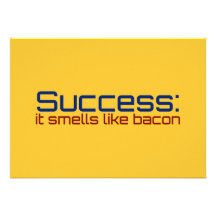 Success: It Smells Like Bacon Custom Invitation