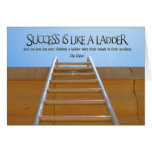 Success Like Ladder Greeting Note Card