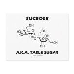 Sucrose A.K.A. Table Sugar (Chemical Molecule) postcards