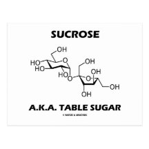 Sucrose A.K.A. Table Sugar (Chemical Molecule) Postcard